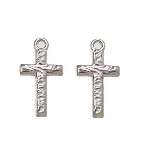 Nerezová ocel Cross Přívěsky, 304 Stainless Steel, Kříž, DIY, více barev na výběr, 8.41x2.43x15.56mm, Prodáno By PC
