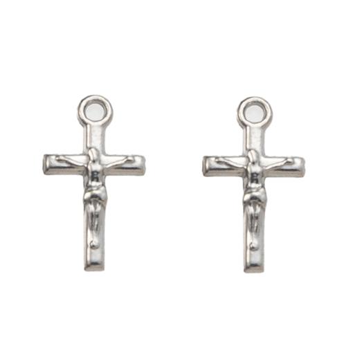 Nerezová ocel Cross Přívěsky, 304 Stainless Steel, Kříž, DIY, více barev na výběr, 8.44x2.10x14.92mm, Prodáno By PC