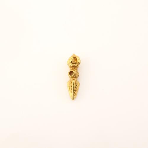 metal Abalorio, Bricolaje, dorado, 13x5.50x5.50mm, Vendido por UD