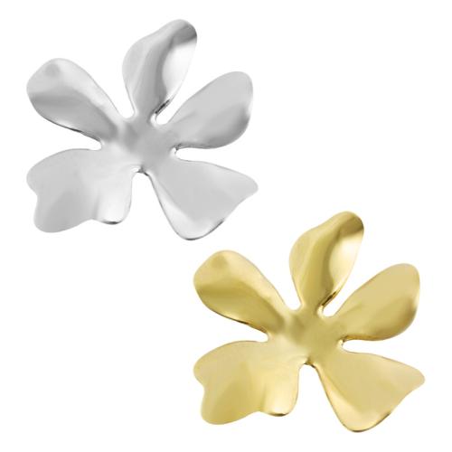 Stainless Steel Flower Pendant 304 Stainless Steel plated DIY Sold By Bag