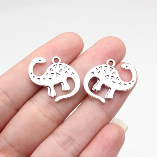 Zinc Alloy Animal Pendants Dinosaur plated DIY Sold By PC