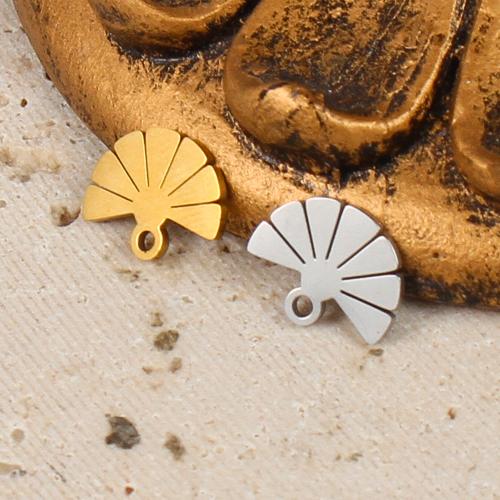 Stainless Steel Pendants 304 Stainless Steel Leaf plated DIY Sold By PC