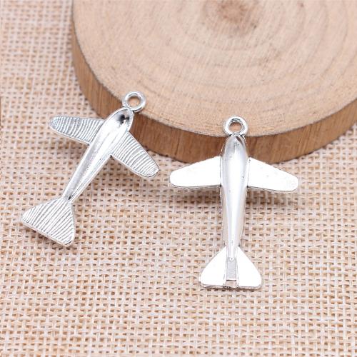 Colgantes de Aleación de Zinc, Avión, chapado, Bricolaje, Vendido por UD