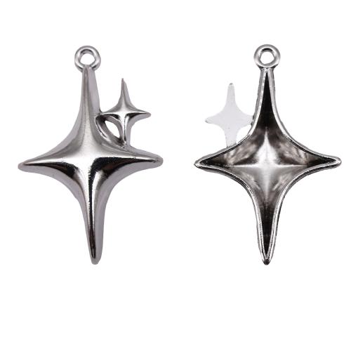 Zinc Alloy Star Pendant plated DIY Sold By PC