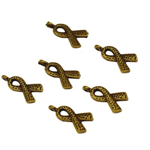 Zinc Alloy Pendants plated DIY & hollow antique bronze color Sold By Bag