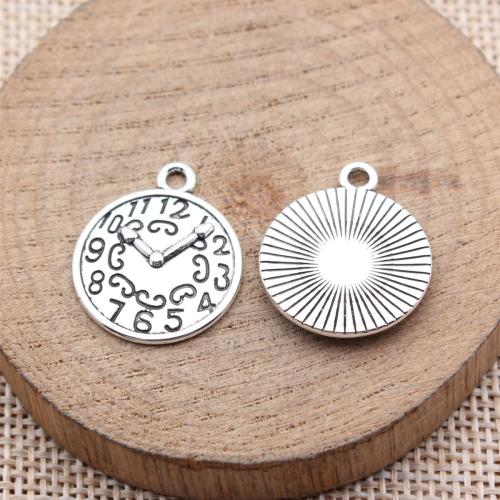 Zinc Alloy Pendants Round plated DIY Sold By PC