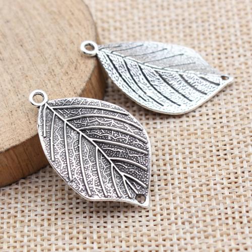 Zinc Alloy Leaf Pendants plated DIY Sold By Bag