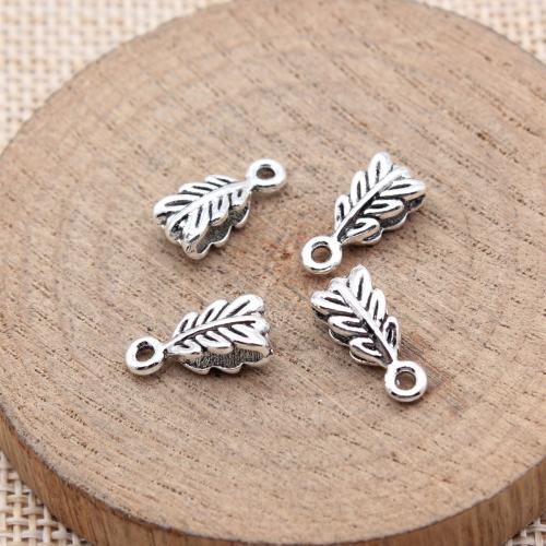 Zinc Alloy Leaf Pendants plated DIY Sold By Bag