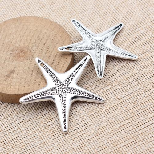 Zinc Alloy Animal Pendants Starfish plated DIY Sold By PC
