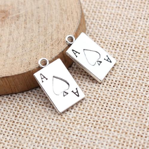 Ciondoli in lega di zinco, lega in zinco, poker, placcato, DIY, nessuno, 10PC/PC, Venduto da PC