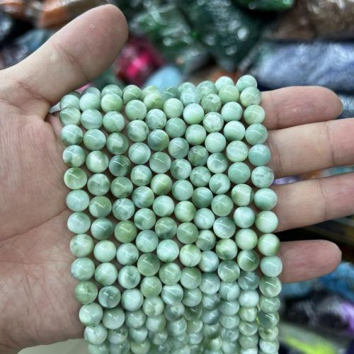 Gemstone Jewelry Beads Angelite Round natural & DIY malachite green Sold By Strand