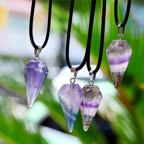 Colgantes de Gemas, Piedras preciosas, con aleación de zinc, chapado en color dorado, Bricolaje, Color aleatorio, 15x30mm, Vendido por UD