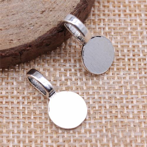 Zinc Alloy Pendants Round plated DIY Sold By Bag
