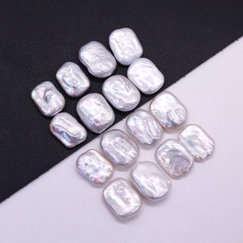 Cultured No Hole Freshwater Pearl Beads irregular DIY white - Sold By PC