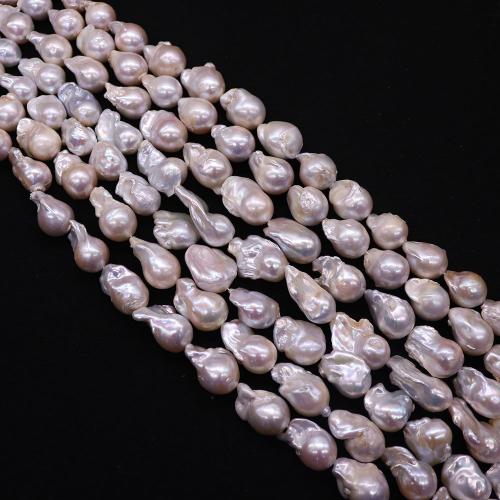 Perla Barroca Freshwater, Perlas cultivadas de agua dulce, Irregular, Bricolaje, Blanco, 15x17-15x25mm, Vendido para 38 cm Sarta