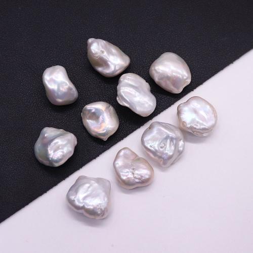 Cultured Baroque Freshwater Pearl Beads DIY & no hole white Sold By PC