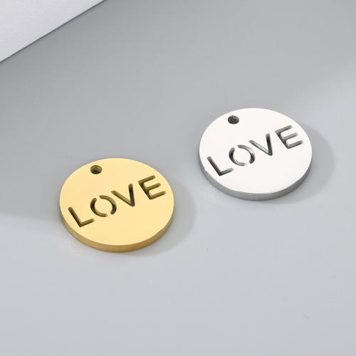 Stainless Steel Tag Charm 304 Stainless Steel plated DIY 20mm Sold By Bag