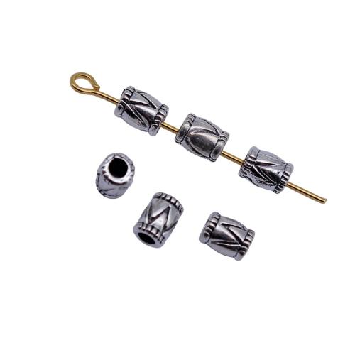 Zinc Alloy Spacer Beads plated DIY antique silver color Sold By Bag