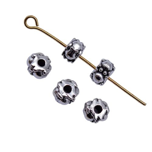 Zinc Alloy Spacer Beads plated DIY antique silver color Sold By Bag