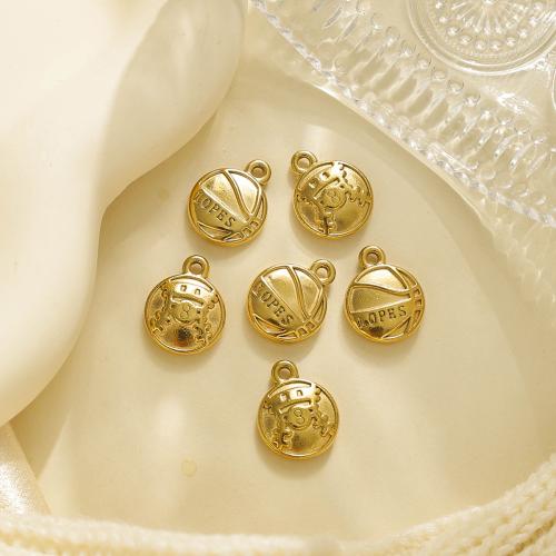 Colgantes de Acero Inoxidable, acero inoxidable 304, chapado en color dorado, Bricolaje, dorado, 10PCs/Bolsa, Vendido por Bolsa