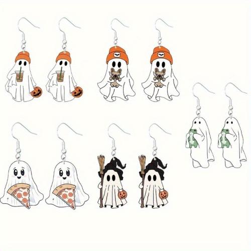 acrilico orecchini a goccia, gioielli di moda, nessuno, 5Pairspaio/set, Venduto da set