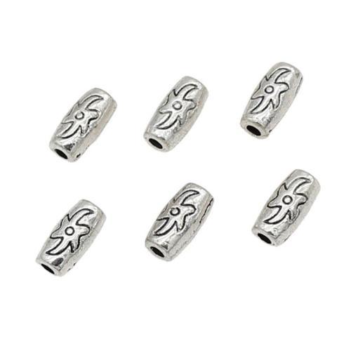 Zinc Alloy Spacer Beads silver color plated DIY antique silver color Inner Approx 2mm Sold By Bag