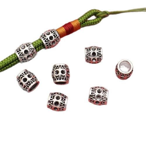 Zinc Alloy Spacer Beads silver color plated DIY antique silver color Sold By Bag