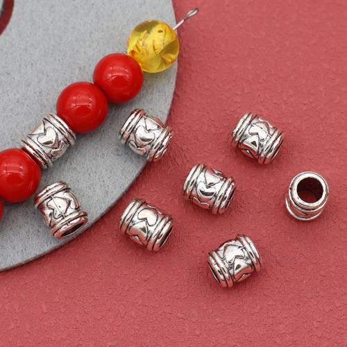 Zinc Alloy Spacer Beads silver color plated DIY antique silver color Sold By Bag