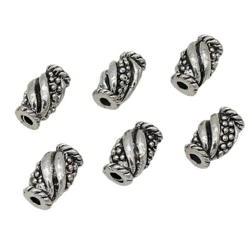 Zinc Alloy Spacer Beads silver color plated DIY antique silver color Sold By Bag