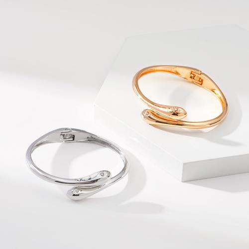 Zink Alloy Manschett Armring, plated, mode smycken & för kvinna & med strass, fler färger för val, Säljs av PC