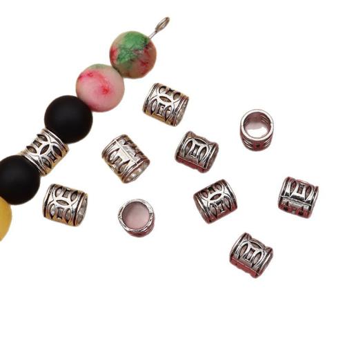 Zinc Alloy Spacer Beads silver color plated DIY antique silver color Sold By Bag
