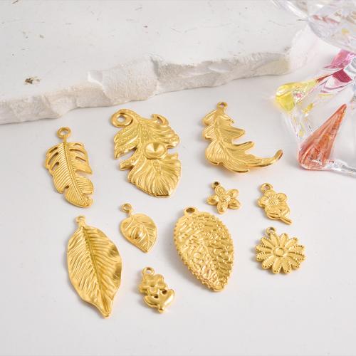 Stainless Steel Pendants 304 Stainless Steel plated DIY Sold By Bag