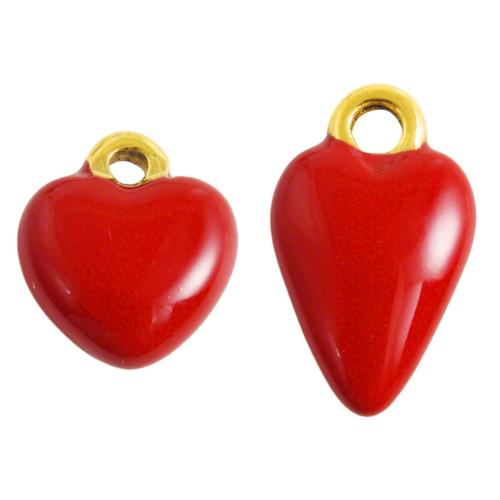 Přívěsky srdce z nerezové oceli, 304 Stainless Steel, á, DIY & smalt, více barev na výběr, 10PC/Bag, Prodáno By Bag