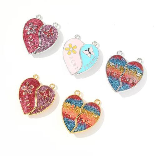 Zinc Alloy Enamel Pendants gold color plated DIY Sold By Bag