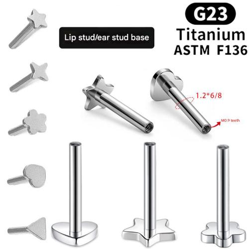 Titanium Alloy Piercing Earring Findings DIY & Unisex Sold By PC