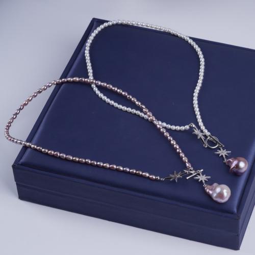 Natural Freshwater Pearl Necklace Baroque fashion jewelry Sold By Strand