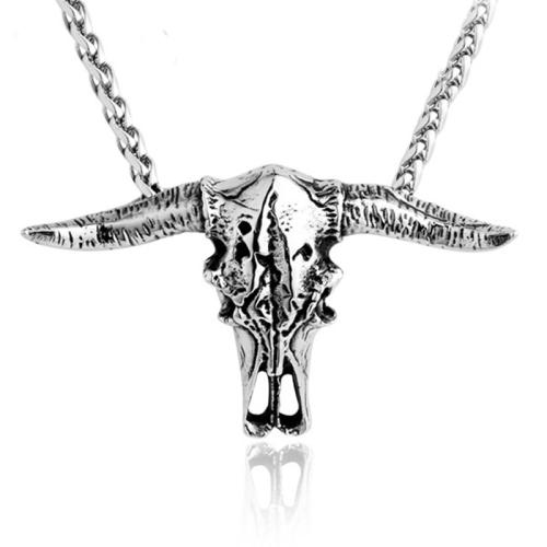 Stainless Steel Pendants 316L Stainless Steel Bull DIY & blacken Approx 3-5mm Sold By PC