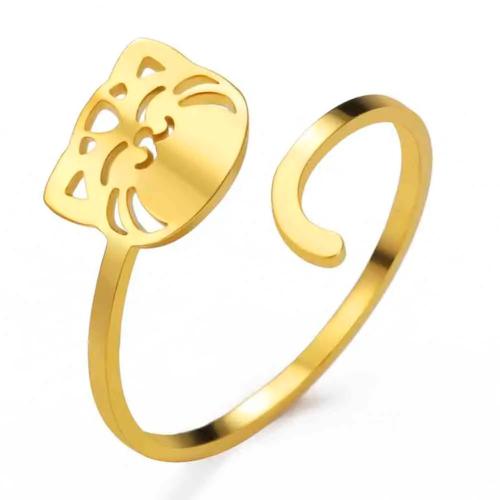 Ring Finger ze stali nierdzewnej, Stal nierdzewna 304, Powlekane, biżuteria moda & dla kobiety & pusty, dostępnych więcej kolorów, rozmiar:7, sprzedane przez PC