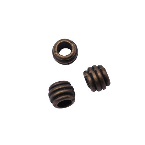 Zinc Alloy Spacer Beads plated DIY antique bronze color Sold By Bag