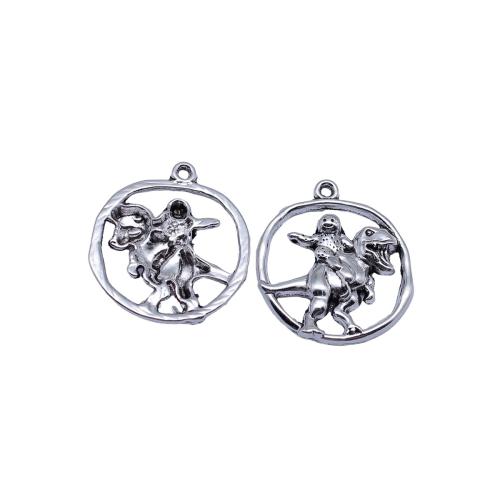 Zinc Alloy Animal Pendants plated DIY & hollow antique silver color Sold By PC