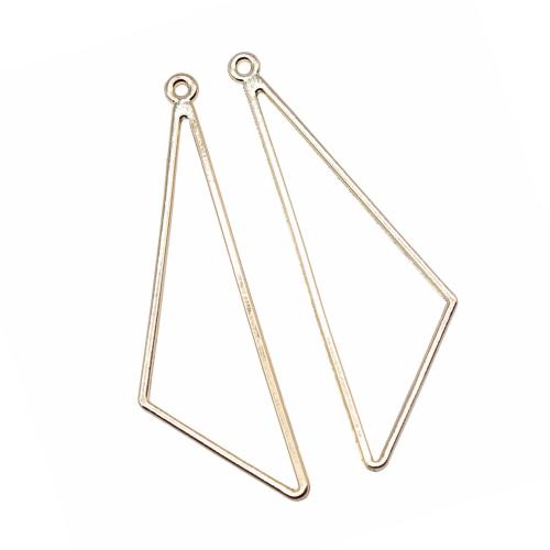 Pendentifs en alliage de zinc, triangle, Placage, DIY, 10PC/sac, Vendu par sac