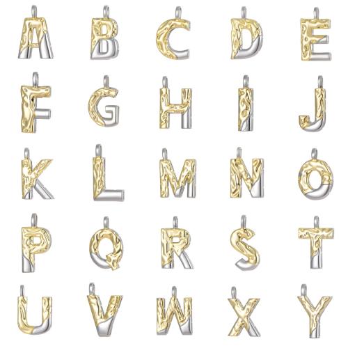Brass Jewelry Pendants Copper Alphabet Letter plated DIY Sold By PC