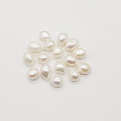Cultured No Hole Freshwater Pearl Beads irregular DIY white Sold By PC