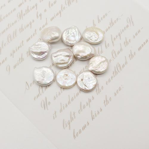 Cultured No Hole Freshwater Pearl Beads irregular DIY white Sold By PC