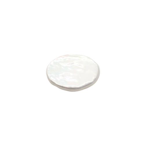 Cultured No Hole Freshwater Pearl Beads Flat Round DIY white Sold By PC