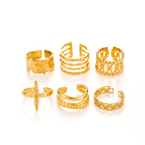 Ring Finger ze stali nierdzewnej, Stal nierdzewna 304, Powlekane, różne style do wyboru & dla kobiety & pusty, dostępnych więcej kolorów, sprzedane przez PC