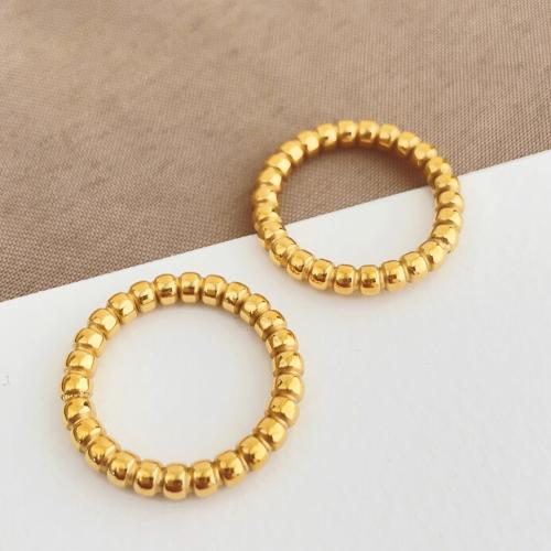 Ring Finger ze stali nierdzewnej, Stal nierdzewna 304, Pozłacane 18K, biżuteria moda & różnej wielkości do wyboru & dla kobiety, sprzedane przez PC