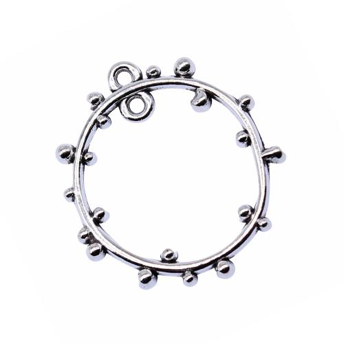 Zinco-Alloy-Connettore, lega in zinco, Cerchio, placcato, DIY & cavo, 10PC/borsa, Venduto da borsa