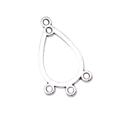 Zinco-Alloy-Connettore, lega in zinco, Lacrima, placcato, DIY & cavo, 10PC/borsa, Venduto da borsa