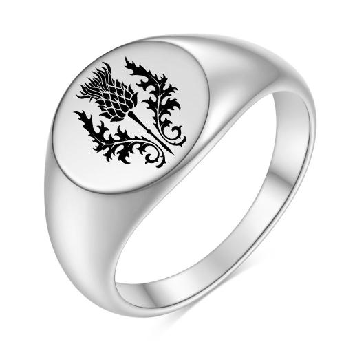 Ring Finger ze stali nierdzewnej, Stal nierdzewna 304, Platerowane w kolorze złota, biżuteria moda & wzór lasera, dostępnych więcej kolorów, sprzedane przez PC